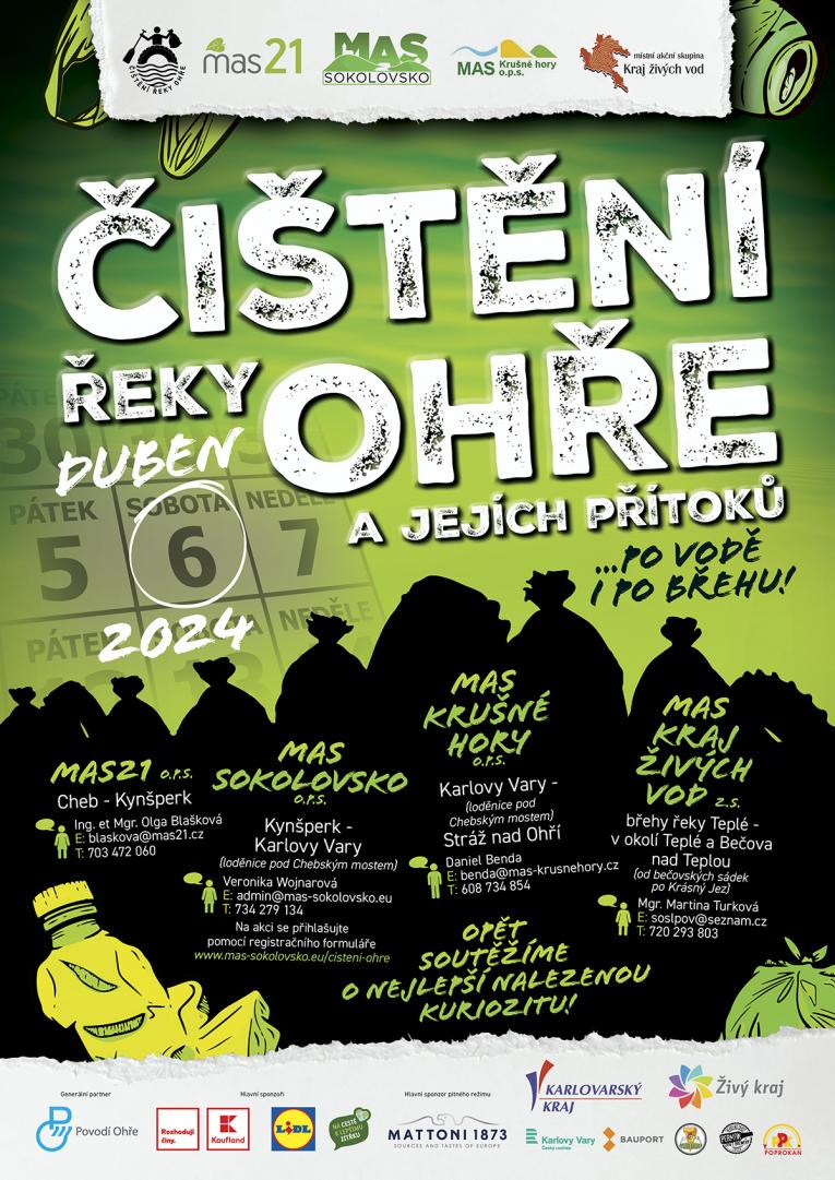 Čištění řeky Ohře 2024